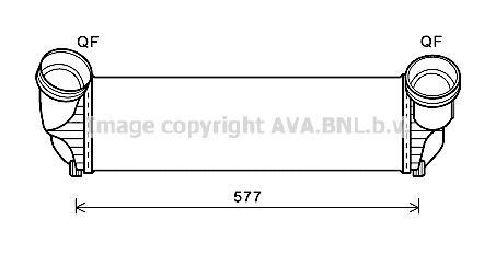 AVA QUALITY COOLING Интеркулер BW4543